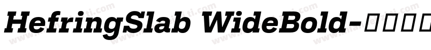 HefringSlab WideBold字体转换